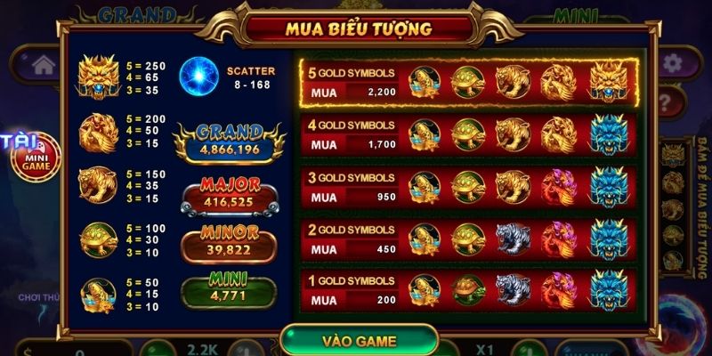 kho báu tứ linh K89BET